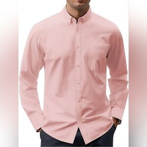 GENTS BLISS Long Sleeve Mens Dress Shirts Casual Solid Shirts for Men